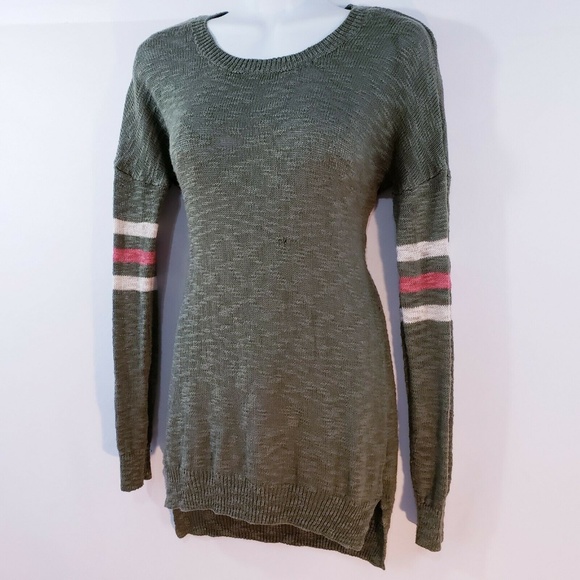 Pink Rose Women’s Sweater Open Knit Size Medium Ru - Picture 5 of 8